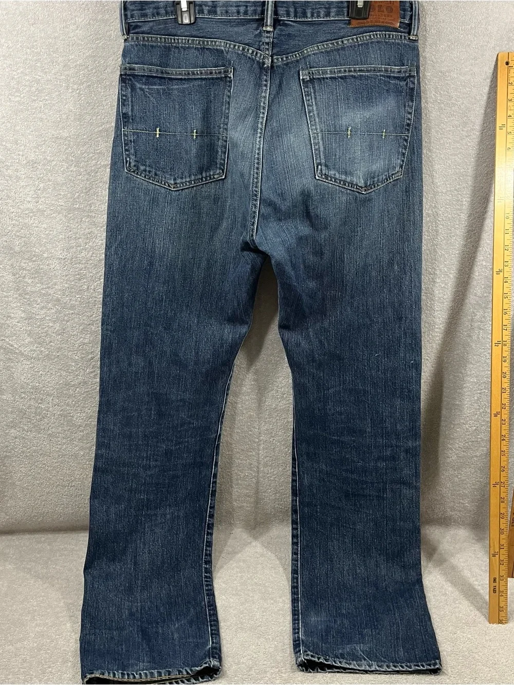 Polo Ralph Lauren 867 Jeans Mens 36x36 Classic Fit Straight Leg Mid Wash Preppy